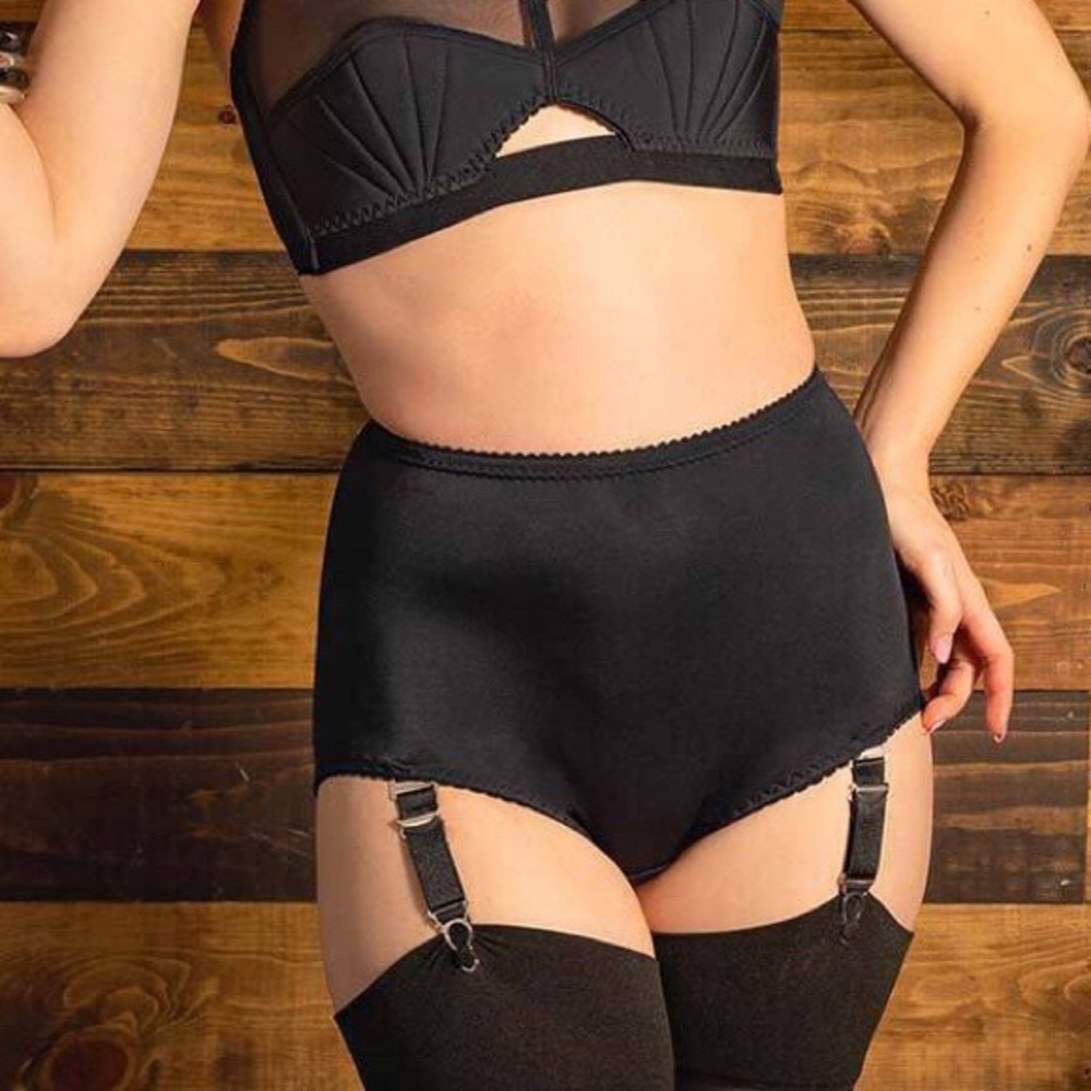 What Katie Did black Garter Panties “Liz.”